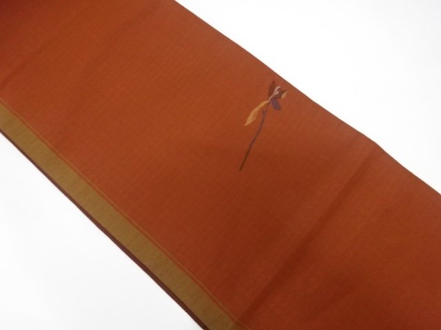 JAPANESE KIMONO / TSUMUGI TSUMUGI / WEAVING LEAVES / BRANCHES / FUKURO